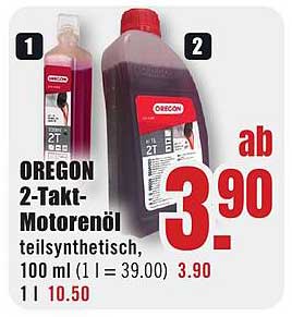 OREGON 2-Takt-Motorenöl teilsynthetisch, 100 ml (1 l = 39.00)