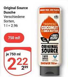 Original Source Dusche Verschiedene Sorten, 1 l = 2.96