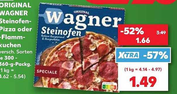 ORIGINAL Wagner Steinofen-Pizza oder -Flammkuchen