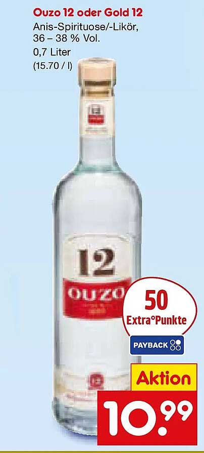 Ouzo 12 oder Gold 12