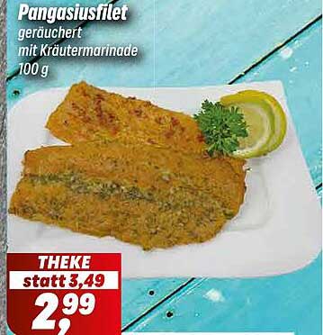 Pangasiusfilet geräuchert mit Kräutermarinade 100 g
