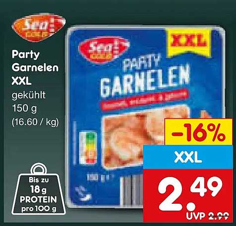 Party Garnelen XXL gekühlt 150 g (16.60 / kg)