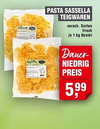 PASTA SASSELLA TEIGWAREN versch. Sorten frisch je 1 kg Beutel