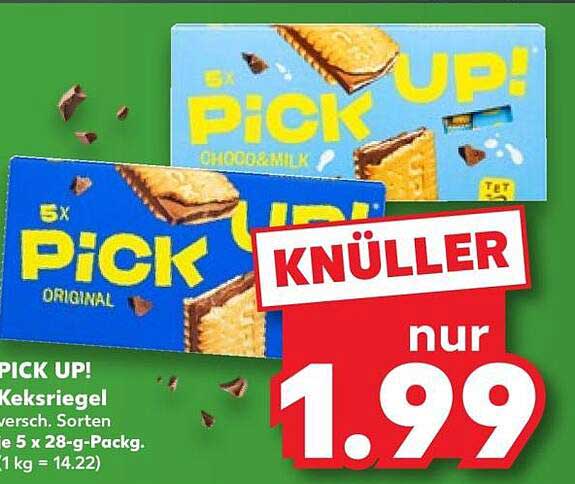 PICK UP! Keksriegel versch. Sorten, je 5 x 28-g-Packg.