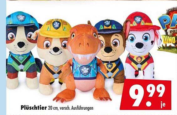 Plüschtier 20 cm, versch. Ausführungen