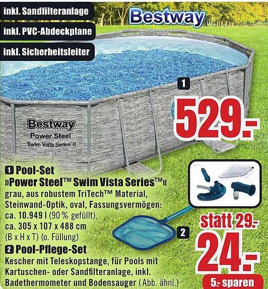 Pool-Set »Power Steel™ Swim Vista Series™«