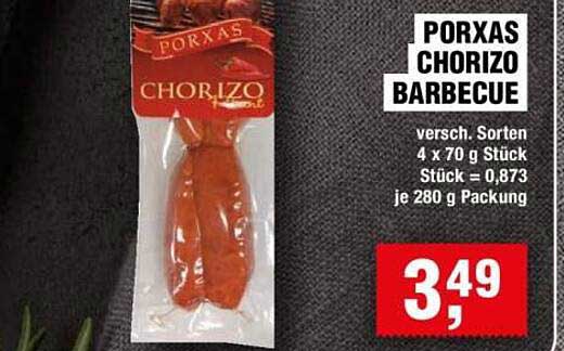 PORXAS CHORIZO BARBECUE