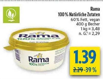 Rama 100% Natürliche Zutaten
