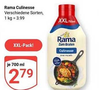 Rama Culinesse Verschiedene Sorten, 1 kg = 3.99
