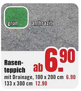 Rasen-Teppich mit Drainage, 100 x 200 cm, 133 x 300 cm