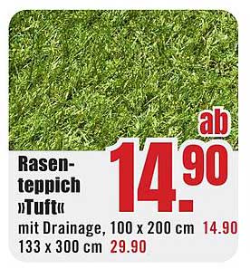 Rasen-teppich »Tuff« mit Drainage, 100 x 200 cm