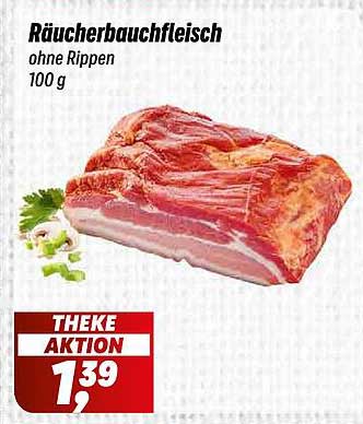 Räucherbauchfleisch ohne Rippen 100 g