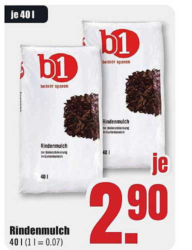 Rindenmulch 40 l (1 l = 0.07)