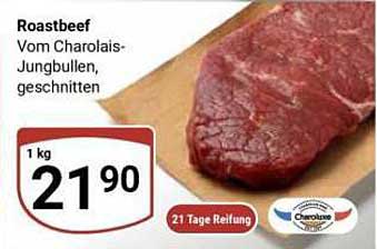Roastbeef Vom Charolais-Jungbullen, geschnitten