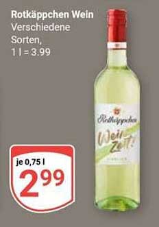 Rotkäppchen Wein Verschiedene Sorten, 1 l = 3.99
