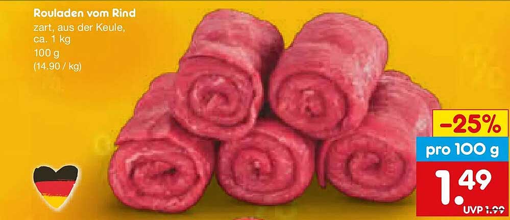 Rouladen vom Rind