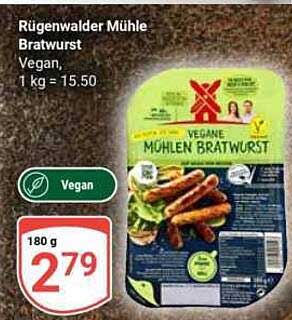 Rügenwalder Mühle Bratwurst Vegan