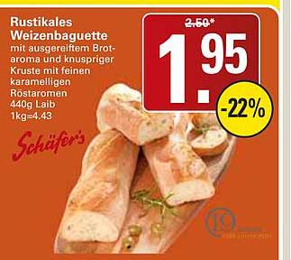 Rustikales Weizenbaguette