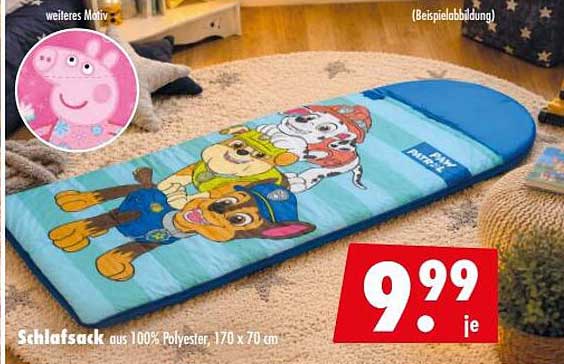 Schlafsack aus 100% Polyester, 170 x 70 cm
