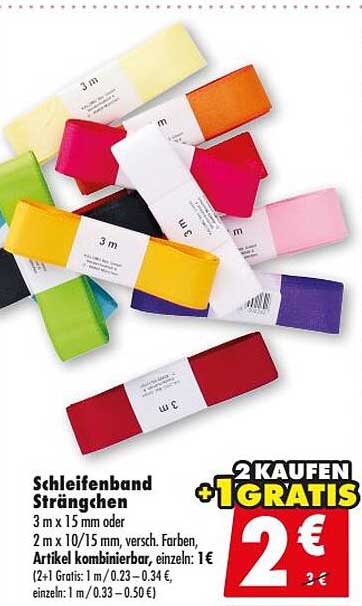 Schleifenband Strängchen