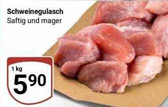 Schweinegulasch Saftig und mager