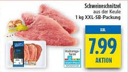 Schweineschnitzel aus der Keule 1 kg XXL-SB-Packung