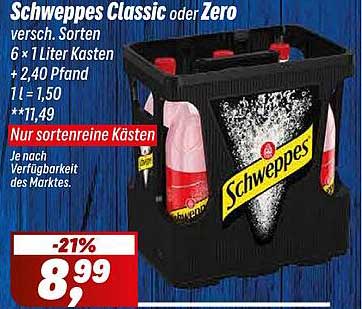 Schweppes Classic oder Zero