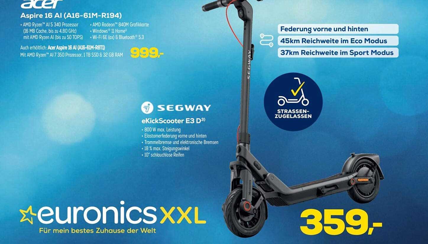 SEGWAY eKickScooter E3 D³