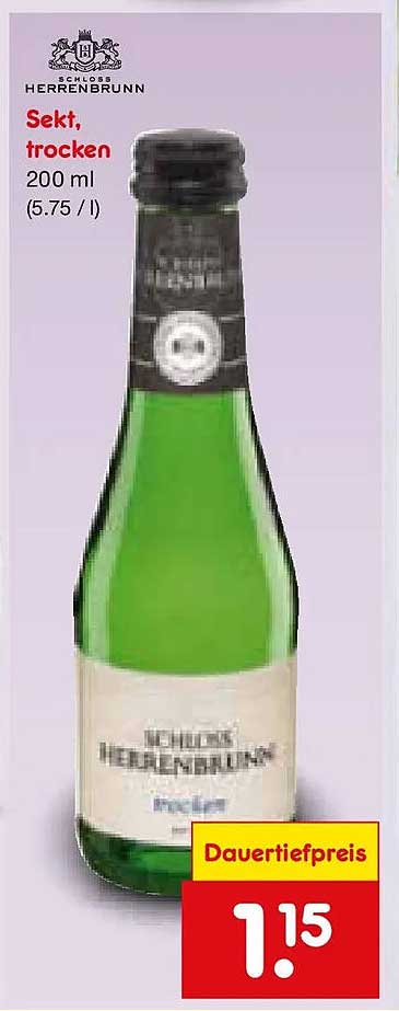 Sekt, trocken 200 ml (5.75 / l)