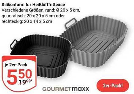 Silikonform für Heißluftfritteuse