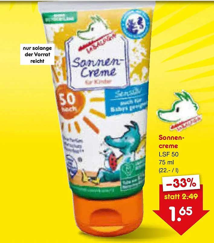 Sonnencreme LSF 50 75 ml