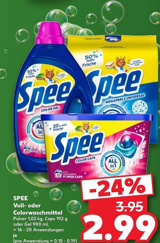 SPEE Voll- oder Colorwaschmittel