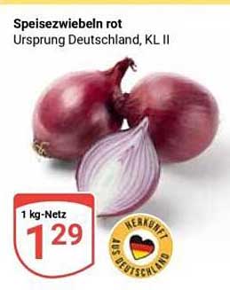 Speisezwiebeln rot