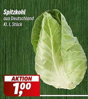 Spitzkohl aus Deutschland Kl. I, Stück