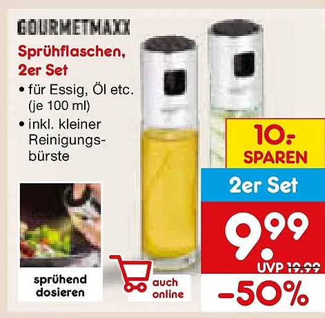 Sprühflaschen, 2er Set