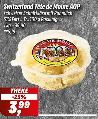 Switzerland Tête de Moine AOP