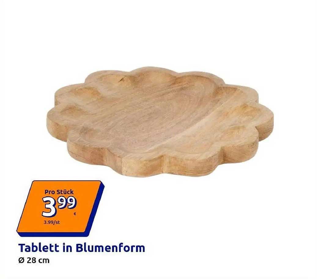 Tablett in Blumenform Ø 28 cm