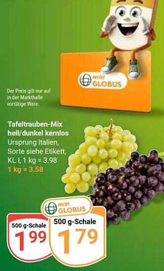 Tafeltrauben-Mix hell/dunkel kernlos