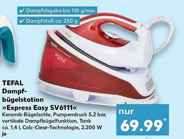 TEFAL Dampfbügelstation »Express Easy SV6111«
