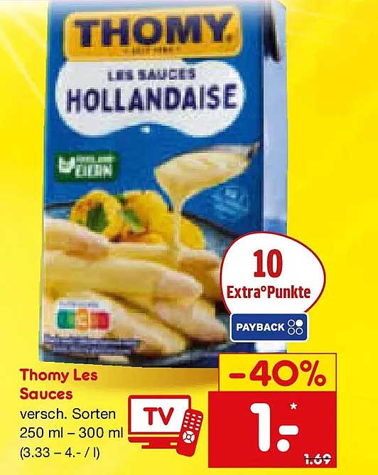 Thomy Les Sauces versch. Sorten 250 ml – 300 ml