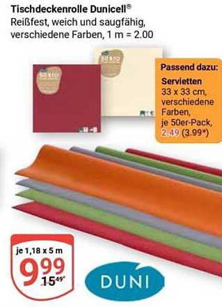 Tischdeckenrolle Dunicell®