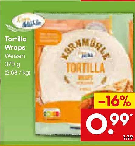Tortilla Wraps Weizen 370 g