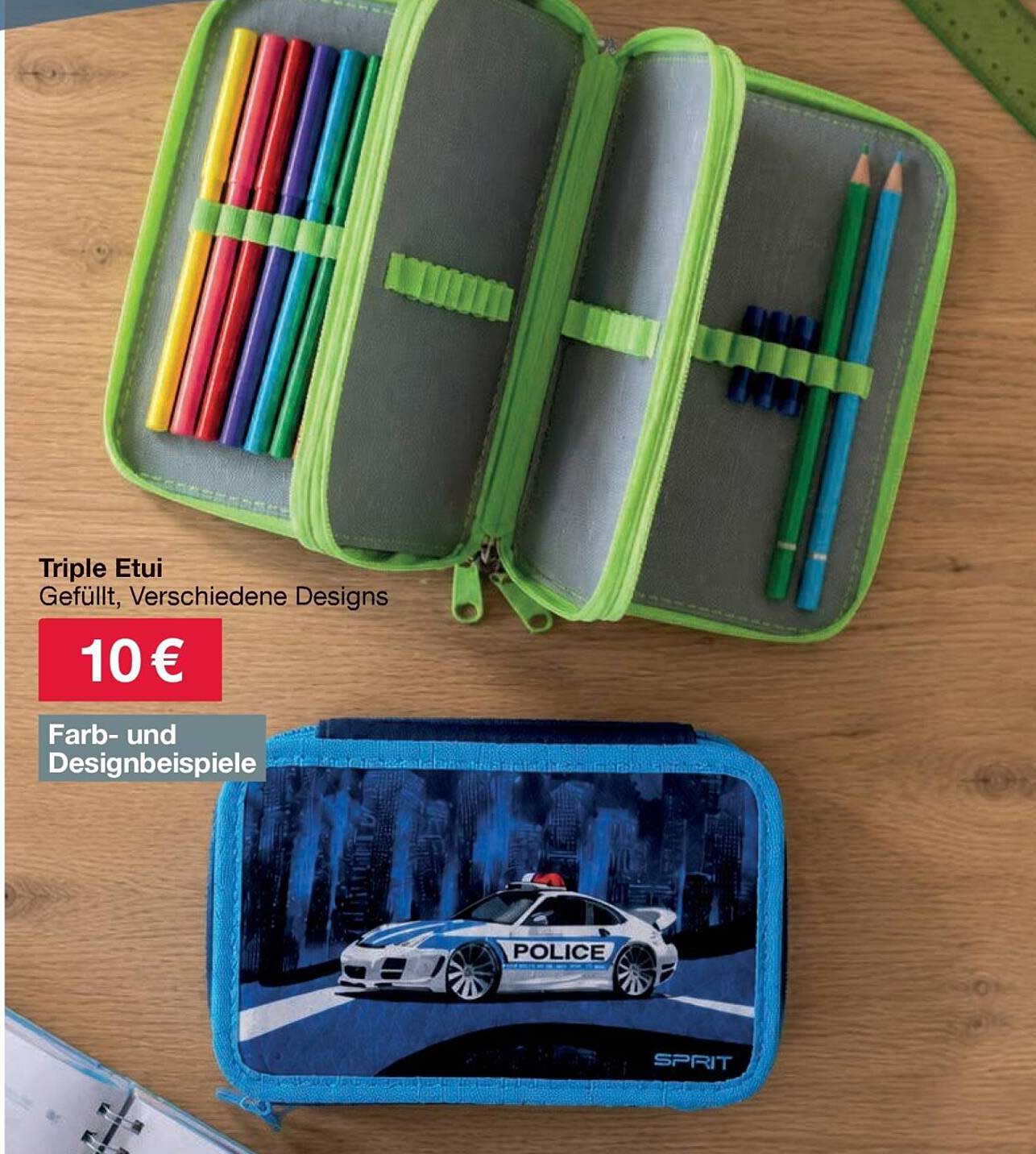 Triple Etui Gefüllt, Verschiedene Designs