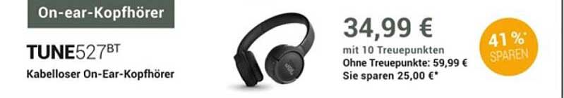 TUNE527BT Kabelloser On-Ear-Kopfhörer