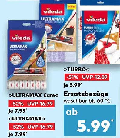 »ULTRAMAX Care« Ersatzbezüge waschbar bis 60 °C