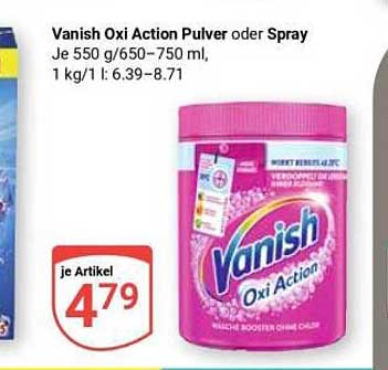 Vanish Oxi Action Pulver oder Spray