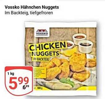 Vossko Hähnchen Nuggets
Im Backteig, tiefgefroren