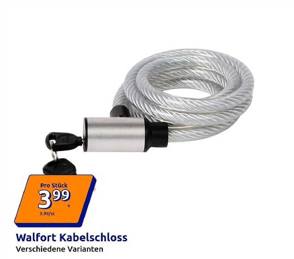 Walfort Kabelschloss Verschiedene Varianten