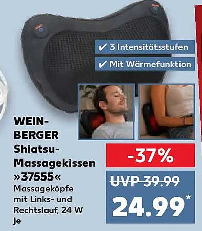 WEIN-BERGER Shiatsu-Massagekissen »3755«
