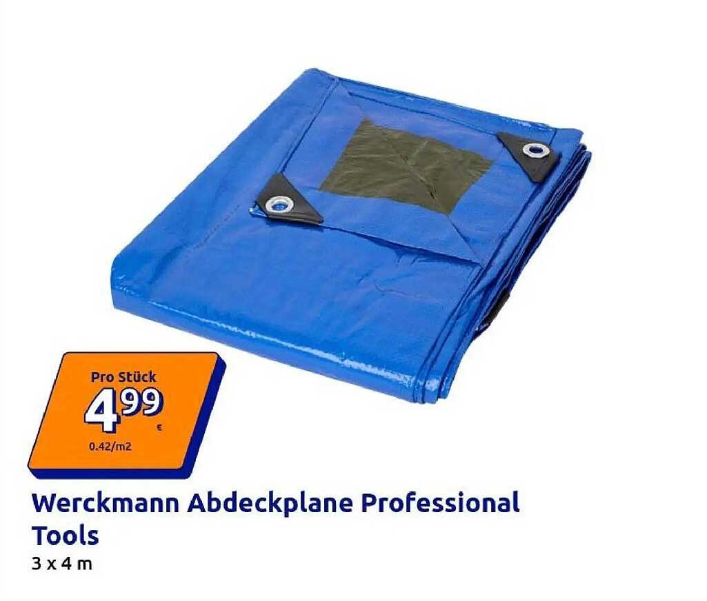Werckmann Abdeckplane Professional Tools 3 x 4 m